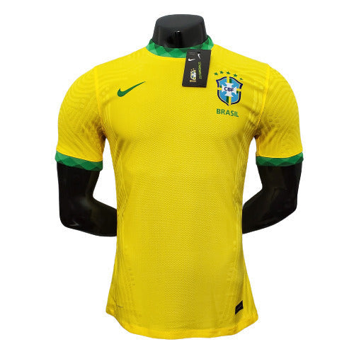 Camisola Brasil I 2021 - Amarela Masculino Jogador