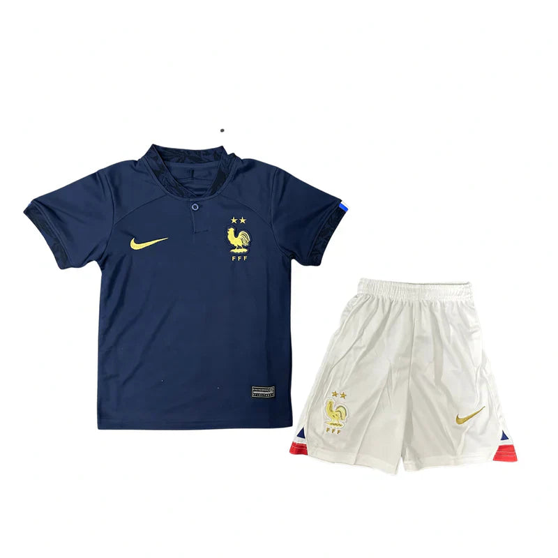 Kit Infantil França 22/23 - Azul e Branco